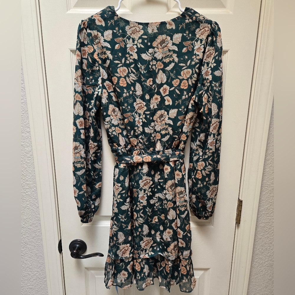 NWT Cupshe Floral Green Dress, Medium - Picture 10 of 10